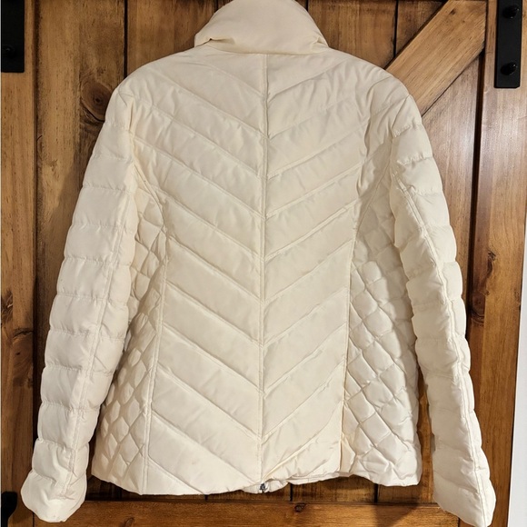 Nine West Jacket XXL Cream Winter Lightweight Puffer Zip Up - Picture 2 of 6